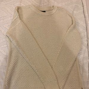 Cream Oversized A&F Sweater